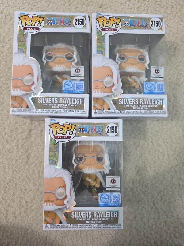 Funko POP! Silvers Rayleigh #2150  3 Pieces Bulk