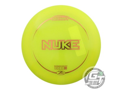 NEW Discraft Z Lite Nuke 165g Yellow Copper Foil Distance Driver Golf Disc