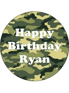 30 X Armee Camouflage Personnalise 1 5 Comestibles Papier De Riz Cup Glacages Pour Gateau Ebay