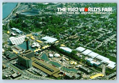 c1982 Aerial View Energy Theme The 1982 Worlds Fair Knoxville Tennessee Postcard