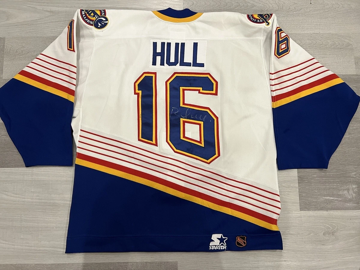 Vintage St. Louis Blues Brett Hull Starter Hockey Jersey, Size