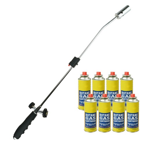 Weed Burner Wand Butane Canister Blowtorch Garden Outdoor + GAS CANS