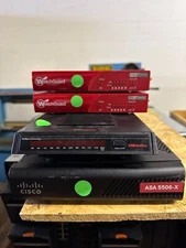 Lot of 4 ASA 5506-X, USRobotics Modem, and WatchGuard XTM-2 Series