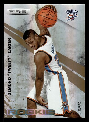 2010 Panini Rookies & Stars Gold Foil /199 Demond Tweety Carter #124 Rookie RC