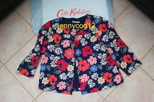 Cath Kidston Floral Poppies Daisies Cotton Yoke Navy Paradise Flowers Jacket 12