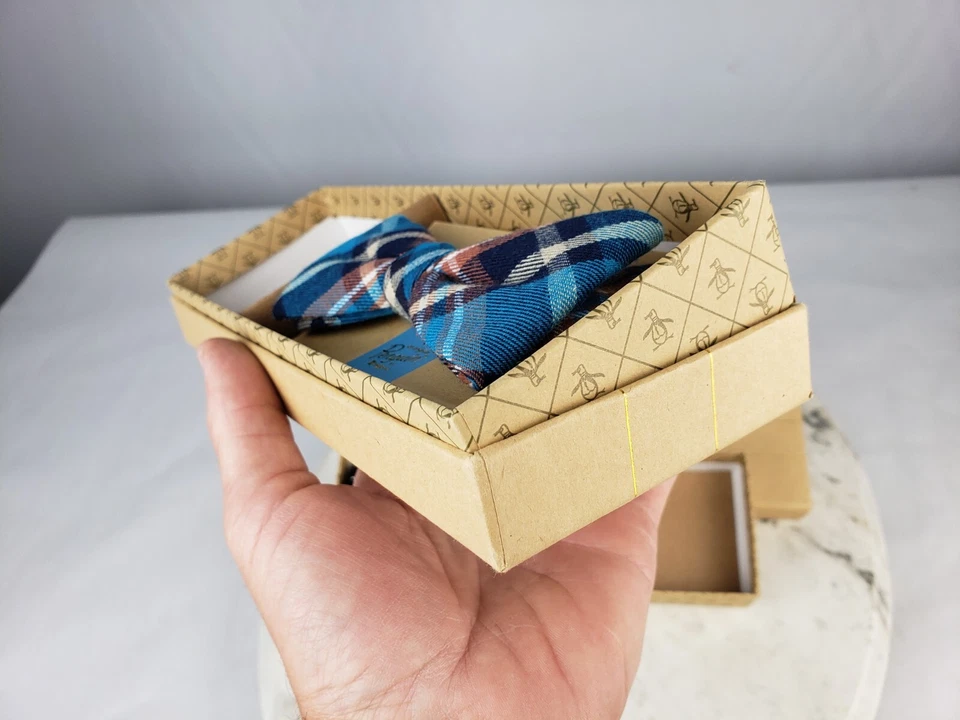 2x Pajarita Pingüino Musingwear - Franela Azul Negro Lunares Vestir Baile de graduación Foto 3 de 4