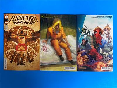 3x FLASHPOINT BEYOND #4~ A B VARIANT 1:25 CHEUNG~ GEOFF JOHNS ~ NM