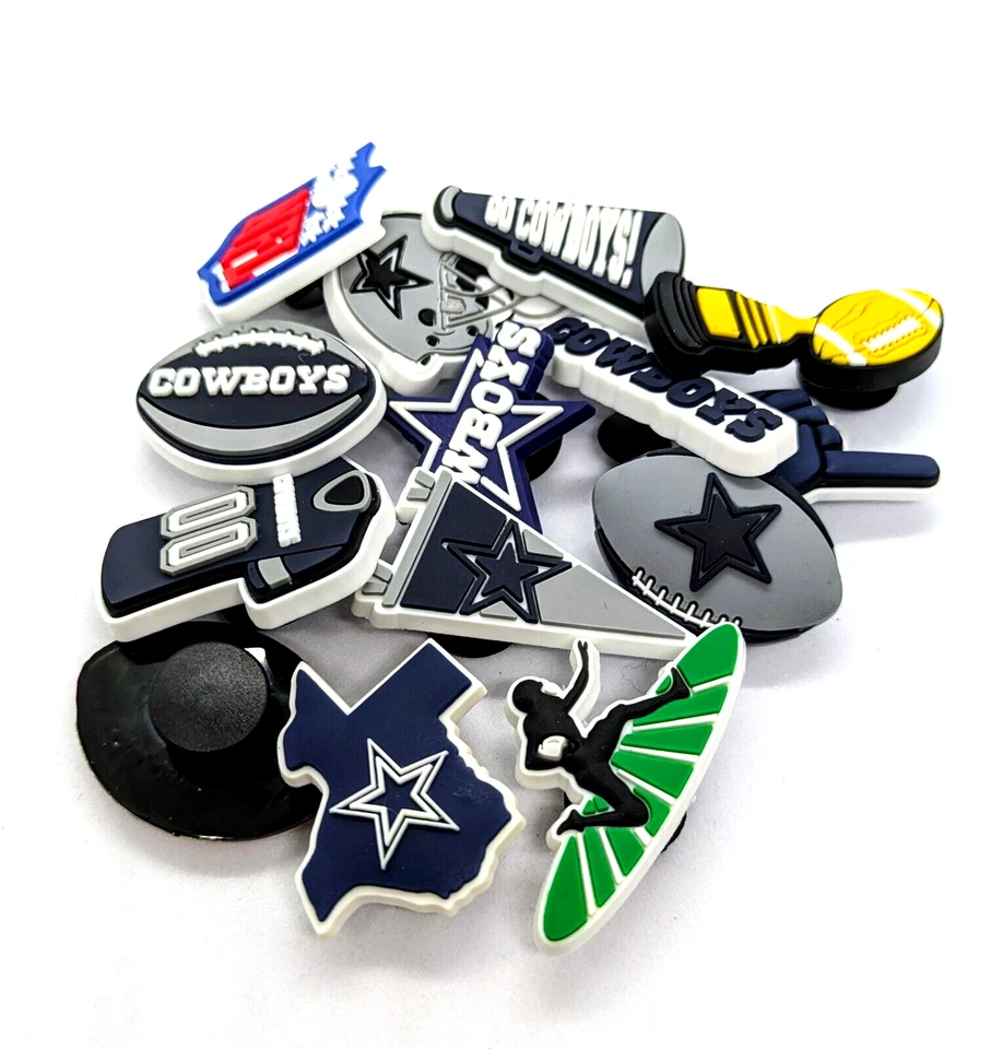 DIJES ZAPATOS DALLAS COWBOYS (14 piezas) Fútbol Genial Regalo Accesorios Conjunto Lote Foto 3 de 4