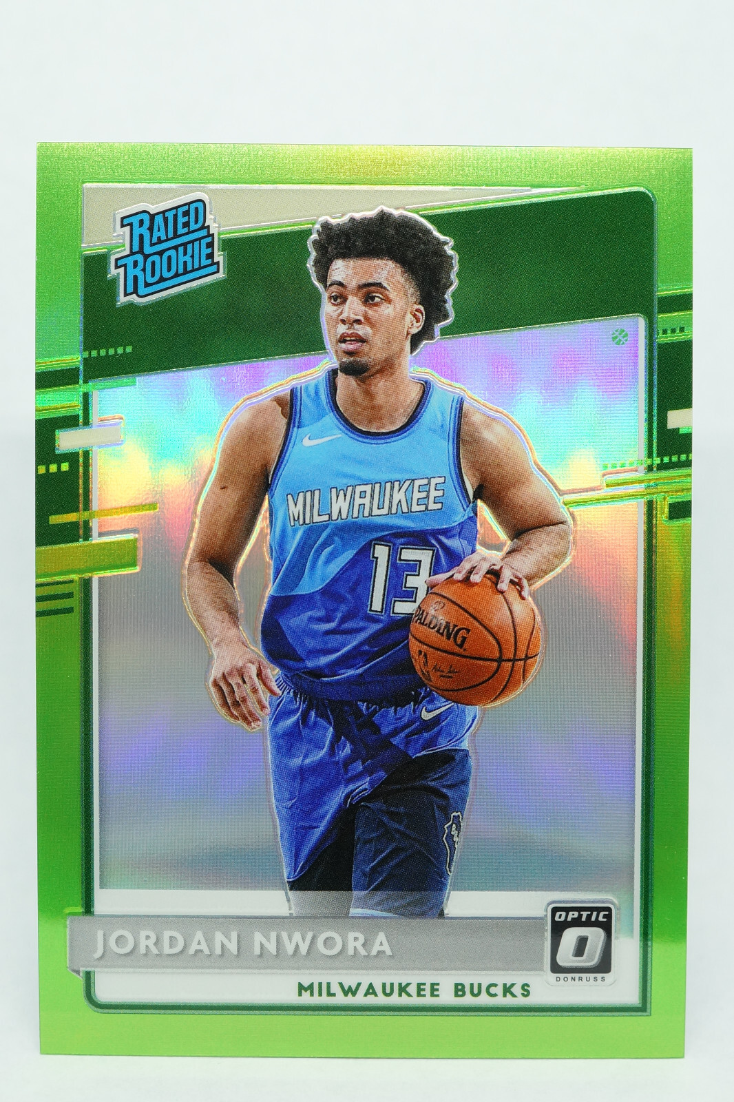 2020-21 NBA Donruss Optic Lime Green #189 Jordan Nwora 36/149 Rated Rookie