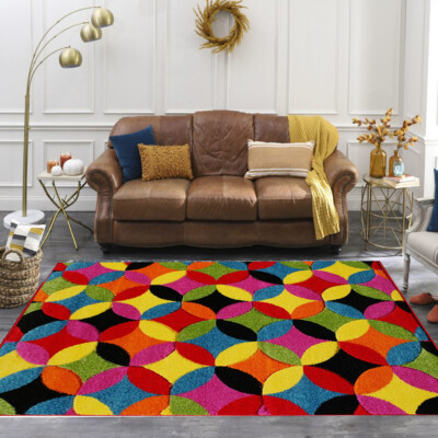 Mehrfarbige Teppiche Luxus Geometrisch Teppiche Klein Groß Fußmatte Teppich Läufer