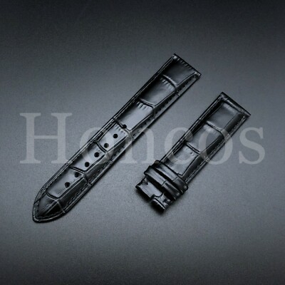 21 MM GENUINE LEATHER CROCODILE ALLIGATOR PATTERN WATCH STRAP BAND REPLACEMENT