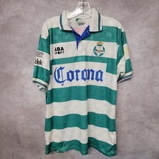 Camiseta de fútbol rara vintage de los 90 ABA Sport auténtica Club Santos Laguna 16 para hombre XL