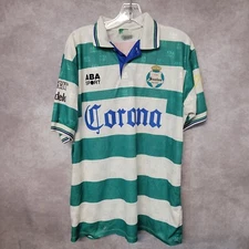 Rare Vintage 90s ABA Sport Authentic Club Santos Laguna 16 Soccer Jersey Men XL