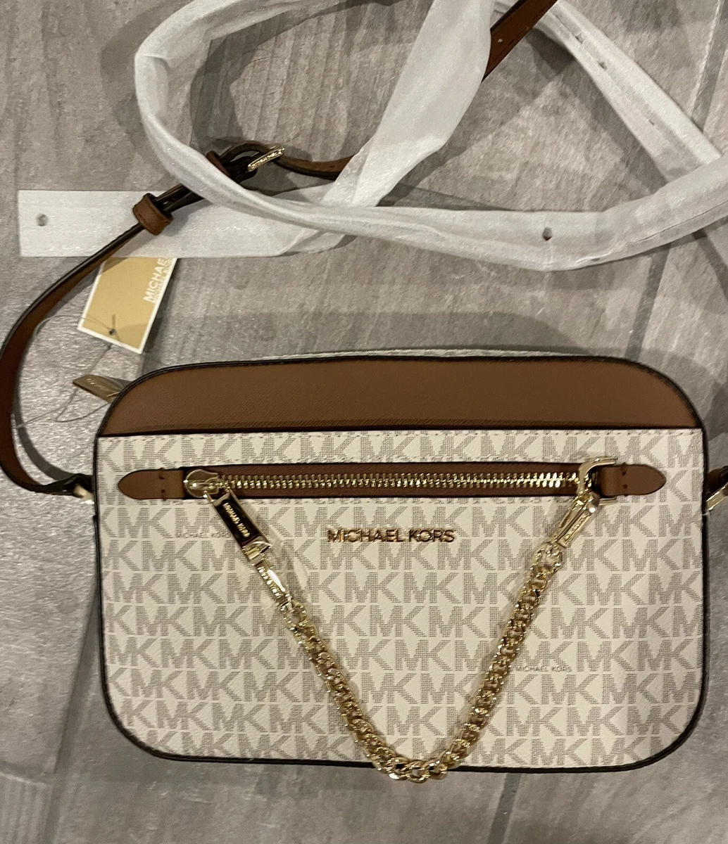 Michael Kors Jet Set Vanilla Chain Crossbody Bag