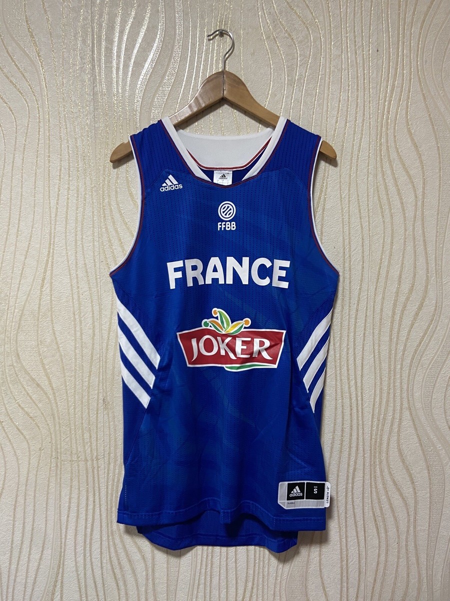 FRANCE 2014 2015 BASKETBALL SHIRT JERSEY ADIDAS S04504 sz S MEN