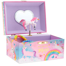 Jewelry Box for Girls, Cotton Candy Unicorn Musical Jewelry Boxes, the Beauti...