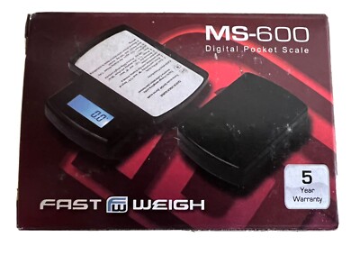 Fast Weigh MS-600 Digital Pocket Scale 600g x 0.1g - Black