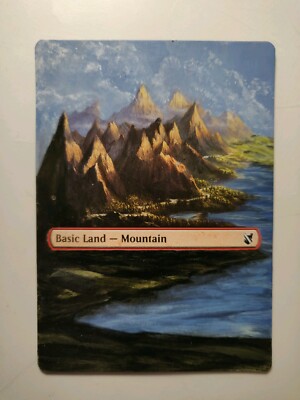 MTG Magic the Gathering, Basic Land, Mountain, Hand Painted Alter