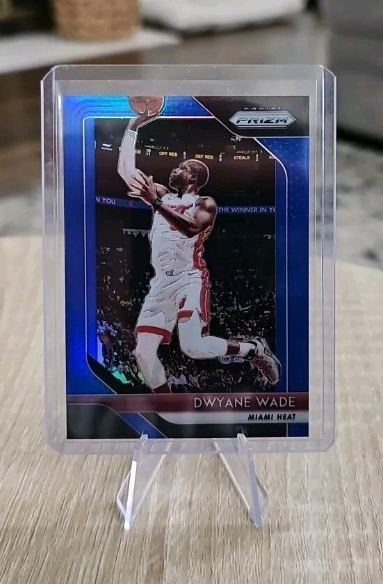 2018-19 PRIZM BLUE #206 DWYANE WADE 130/199 MIAMI HEAT