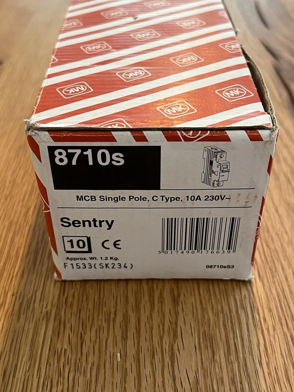 MK Sentry MCB Circuit Breaker Fuse C10 8710s 10A - New & Boxed Pack Of 10 4