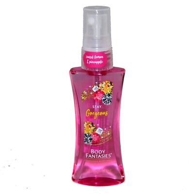 Body Fantasies (1) 1.7 oz Bottle Body Spray - Stay Gorgeous Scent - Sweet Lemon