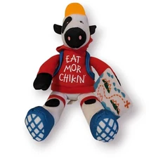 Chik-Fil-A Cow 9" Plush Summer Traveller Hiker Red Hoodie "Eat Mor Chikin" 2023