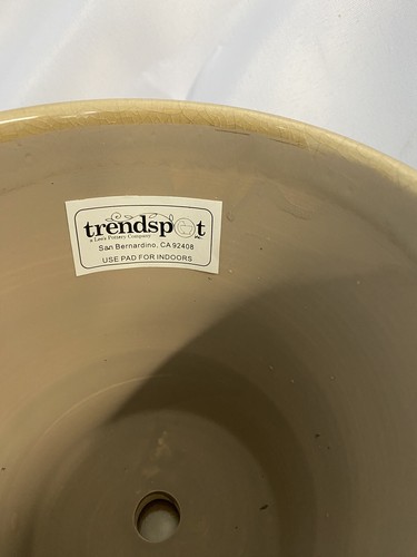 Trendspot "Charlotte ceramic " planter 6" crackle glaze finish Brand New ! - Picture 4 of 4