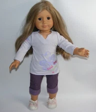 American Girl 18" Doll JLY #24 Truly Me Blonde with Brown eyes freckles