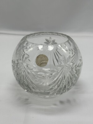 Chrystal Atrium rose bowl made in Poland