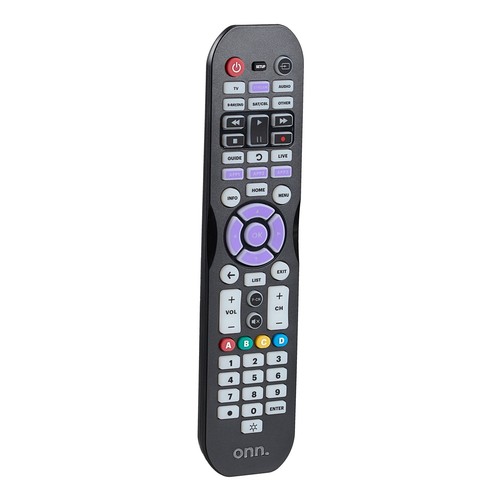 Universal 6-Device Remote, Black, Compatible for TV, DVD, Streaming, Audio