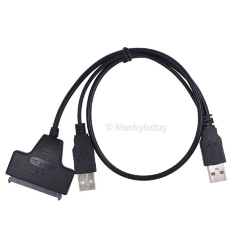 SATA 7+15 Pin 22Pin to USB 2.0 Cable Adapter For 2.5" Laptop Hard Drive Disk HDD - Picture 4 of 12