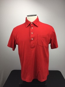Orvis-Mens-Shirt-Cotton-Red-Short-Sleeve-Size-Large
