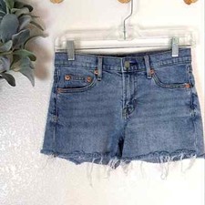 Gap Light Wash Raw Hem Cut Off Shorts