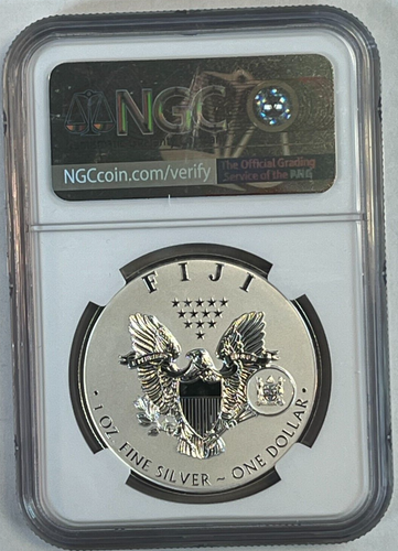 2023 Fiji Type 1 Fractional Silver Eagle 4 Coin Reverse Proof Set NGC PF70 ER - Picture 10 of 10