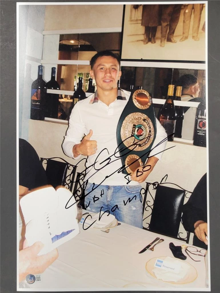 Gennady Golovkin Boxing Autographed Photos for sale | eBay