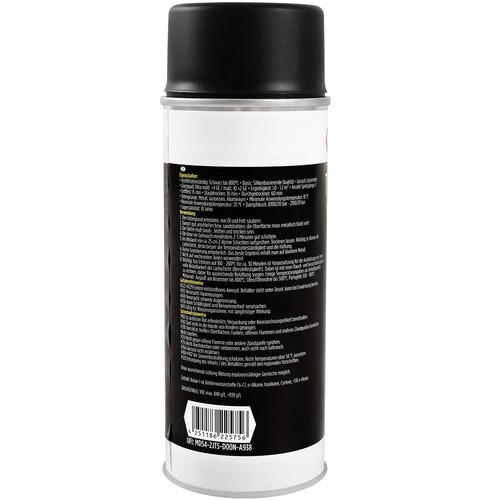 TECPO AUSPUFFLACK 800°C THERMOLACK 3x400ml OFENLACK HITZEBESTÄNDIG SCHWARZ MATT - Bild 4 von 4