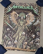 METALLICA - M72 TOUR 2025 ATLANTA GA POP UP AE POSTER - Dave Quiggle - 33/50