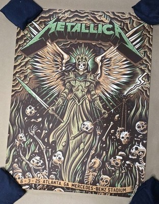 METALLICA - M72 TOUR 2025 ATLANTA GA POP UP AE POSTER - Dave