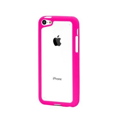 COQUE MOXIE POUR APPLE IPHONE 4 ET 4S TRANSPARENTE ET FUSHIA ROSE - Photo 1/2
