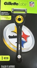  Steelers Official Licensed Razor for Men, 1 Handle, 1 Blade Refill