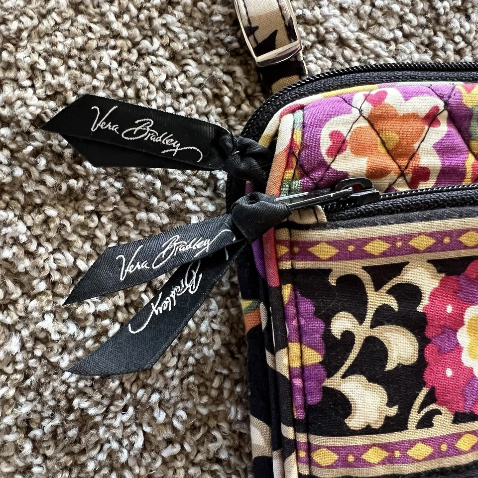Vera Bradley сняты с производства Suzani маленький хипстер плеча через плечо стеганая сумочка сумка - Изображение 4 из 4