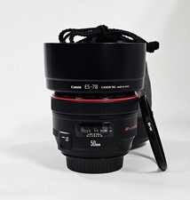 Canon EF 50mm f/1.2 L USM Lens 50.2 S/N 3373409 UZ code BW 72MM FILTER