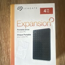 Seagate Expansion 4TB Portable External HDD USB 3.0/2.0 for PC Black