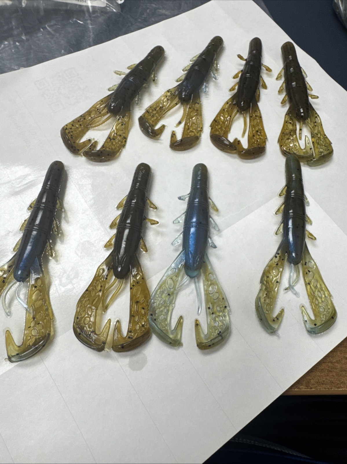 8 custom soft plastic swimbaits Multicolor Beautiful Rootbeer Blue - Image 3