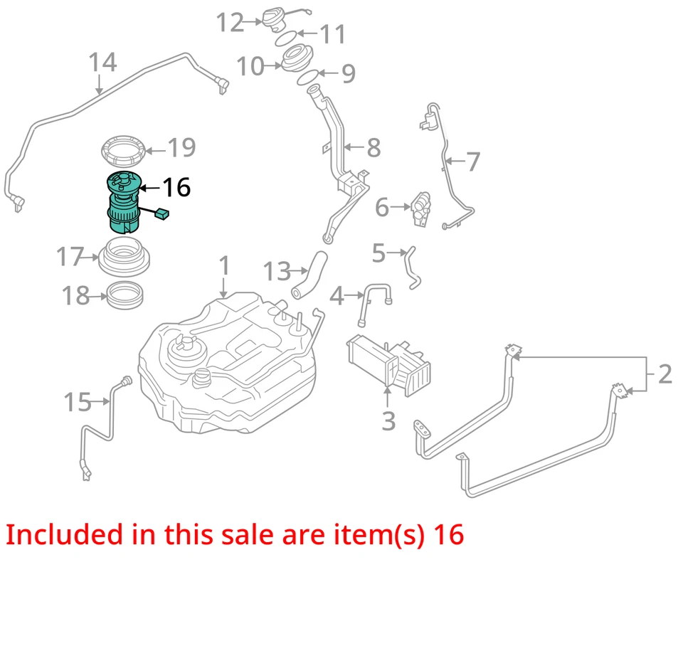 Fuel Pump Assembly Tank Mounted Canada Market Fits 04-09 MAZDA 3 1919166 Foto 3 de 4