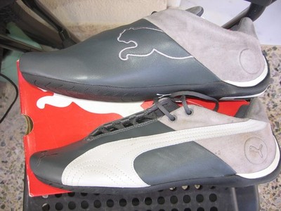 PUMA Future Cat Lo 300428 GREY LEATHER Vintage Men 44 Shoes NEW & CARTON!