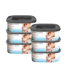 Jumbo Square Refills Disposal Bags Refill with Diaper Genie Compact and Selec...