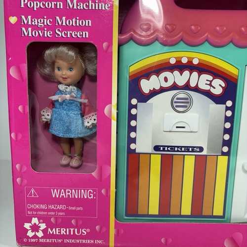 Vintage Forever Girl Friends Movie Theater Playset 1997 Meritus New  RARE! - Afbeelding 2 van 4
