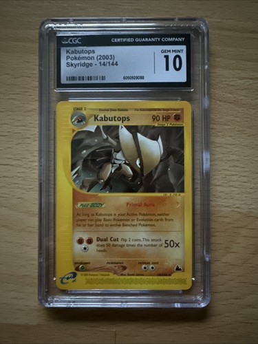 Kabutops graded CGC 10 for sale on eBay