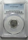 1954 PCGS PR65 Certified Roosevelt Silver Dime 10c US Mint Proof Coin 1954-P